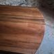 Antique drop-leaf dining table in walnut, France, circa 1900.