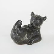 Ceramic teddy bear figurine, Danish design, 1960s, made in Denmark