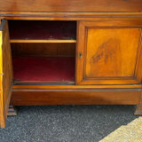 Antique drop-leaf secretary in walnut – Louis-Philippe period (19th century)