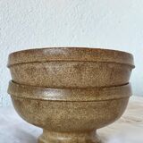 2 large stoneware bowls