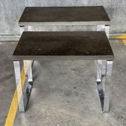 Nest of Draenert Slate Stone Tables