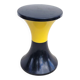 Yellow/black Tam Tam stool branded Massonnet Stamp n/j