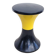 Yellow/black Tam Tam stool branded Massonnet Stamp n/j