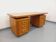 Large vintage double-sided executive desk in oak wood from the 70s