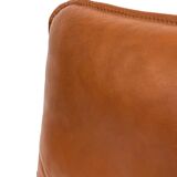 Vintage Danish armchair cognac leather by Stouby