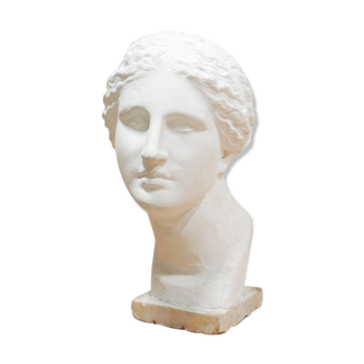 Vintage women's head in plaster