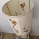 Marble base lamp with antique hand-embroidered lampshade