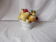 Fruit bowl trompe l'œil in earthenware