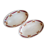 Set of 2 vintage Badonviller France Pornichet dishes
