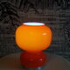 1970 orange opaline laying lamp