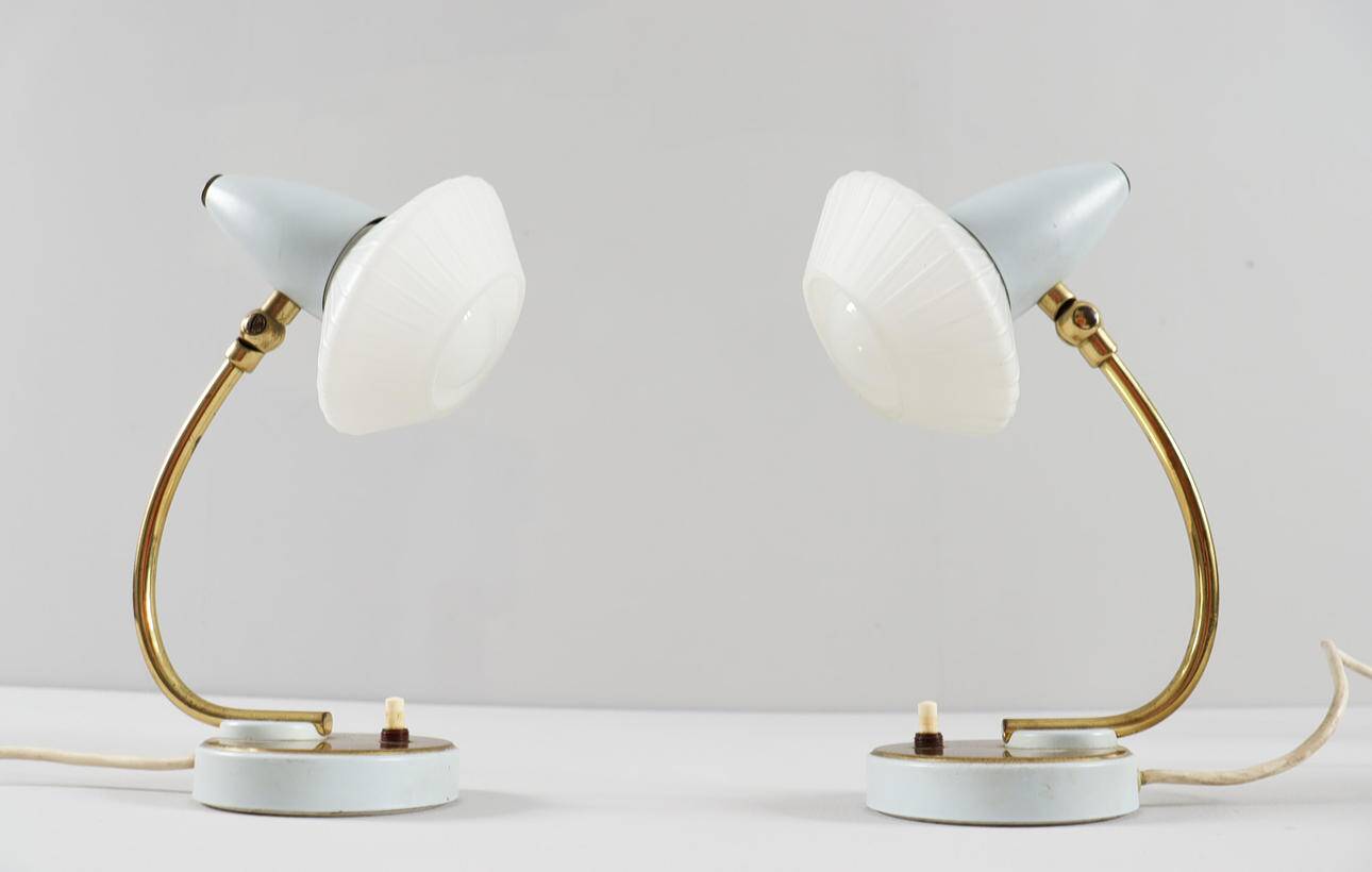 Lampes de table style milieu du siècle, France, années 1960.