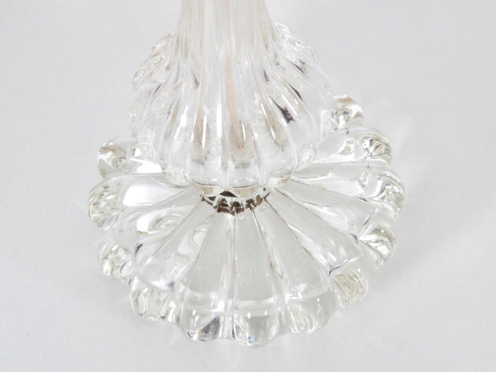 Pair of crystal table lamps