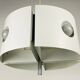 White suspension by Klaus Hempel for Kaiser Leuchten, 1970