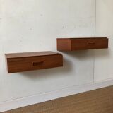 Pair of wall bedside tables