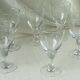 Verres a pied trompeur en verre epais bistrot
