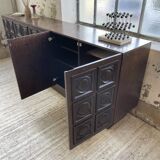 Brutalist sideboard attributed to De Coene, 1970s
