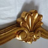 Miroir style Louis XV en bois doré, 88x61 cm