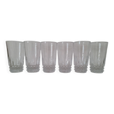 Water or aperitif glasses in crystal