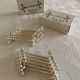12 knife holders with metal bead decoration