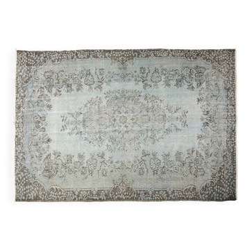 Vintage Turish Aqua Blue Rug sku-v952
