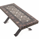 Duo of wrought iron tables