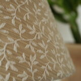 Vintage wooden ball foot bedside lamp