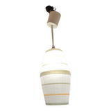 Lunel textured mid-century lantern pendant light