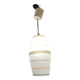 Suspension lanterne Lunel texture mid century
