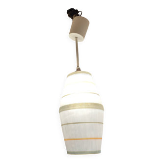 Suspension lanterne Lunel texture mid century