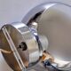 SPACE-AGE WALL LIGHT BY MARCA SL, WHITE OPALINE, SPAIN,