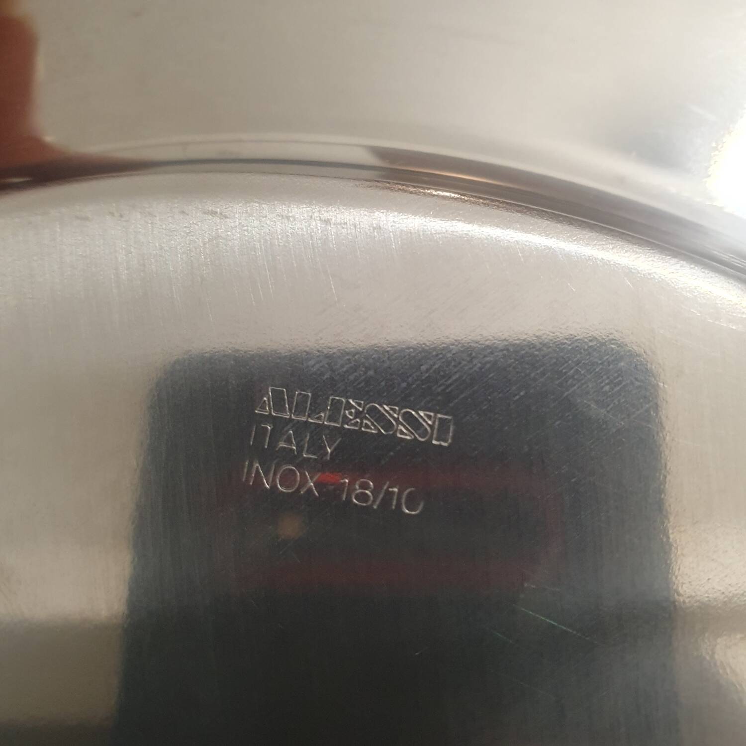 Alessi Ettore Sottsass / 6 large stainless steel presentation plates 18/10