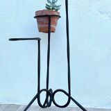 Porte plantes géométrique acier design vintage