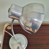 Polished aluminum desk lamp from the 1950s
