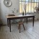 Table de ferme noyer pieds fuseaux 1950