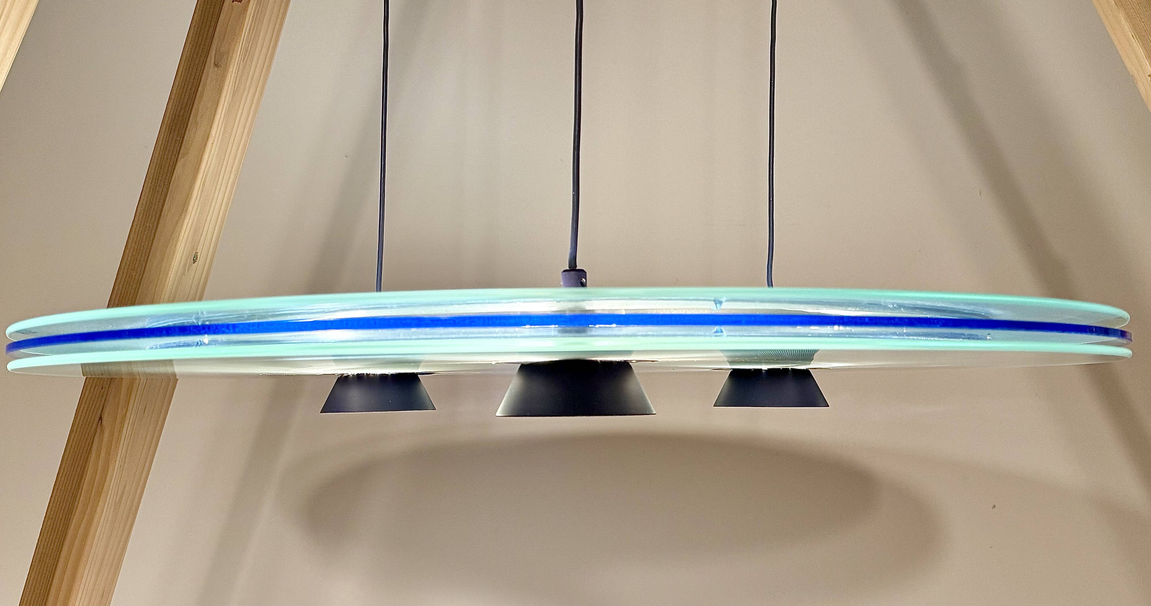 Halogen suspension Aurora 1040, Arteluce / Flos edition, Italy, 1980