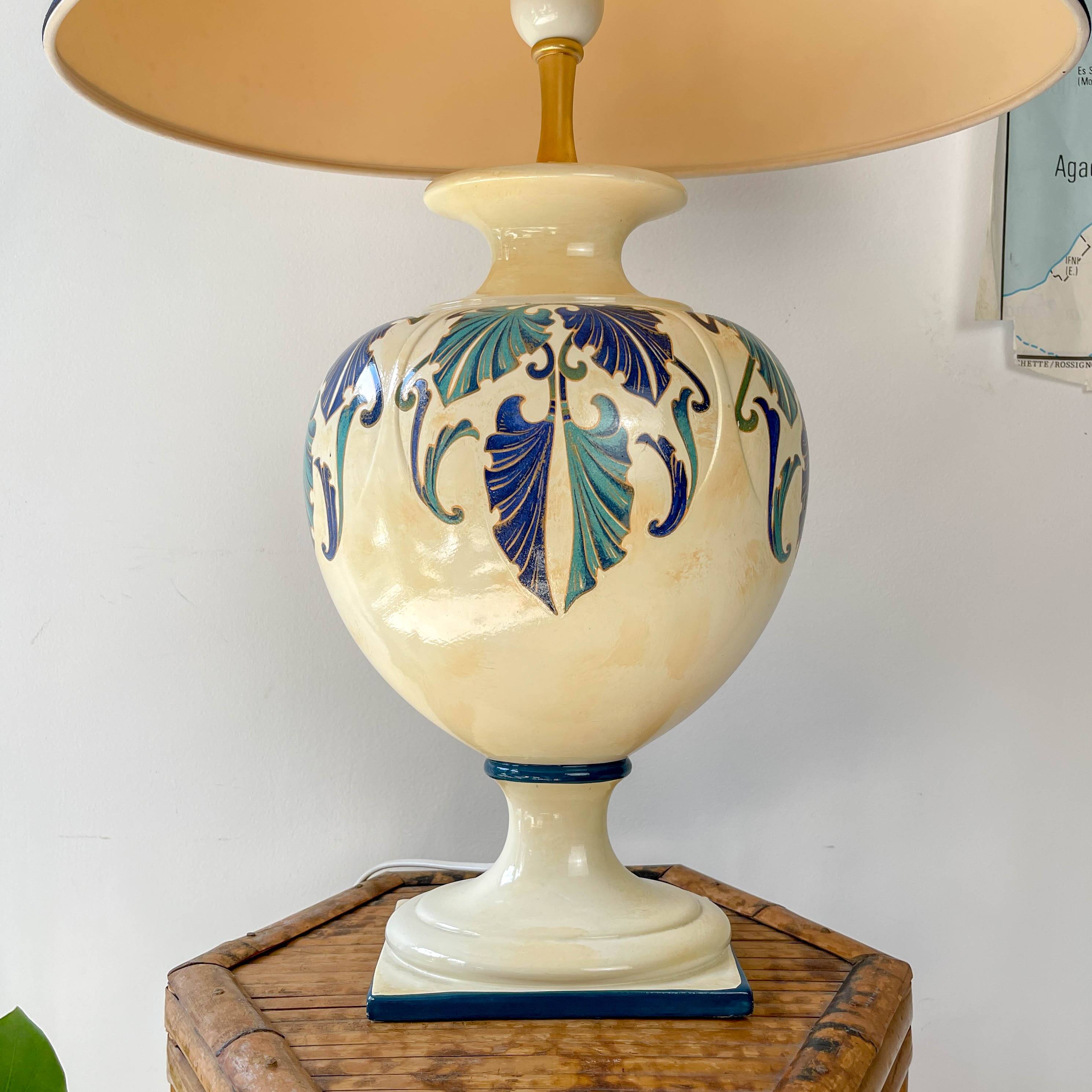 Vintage ceramic lamp Viva Villa – Nemesis model – Made in Italy 1980