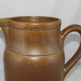 Vintage stoneware pitcher by the Digoin factory, France