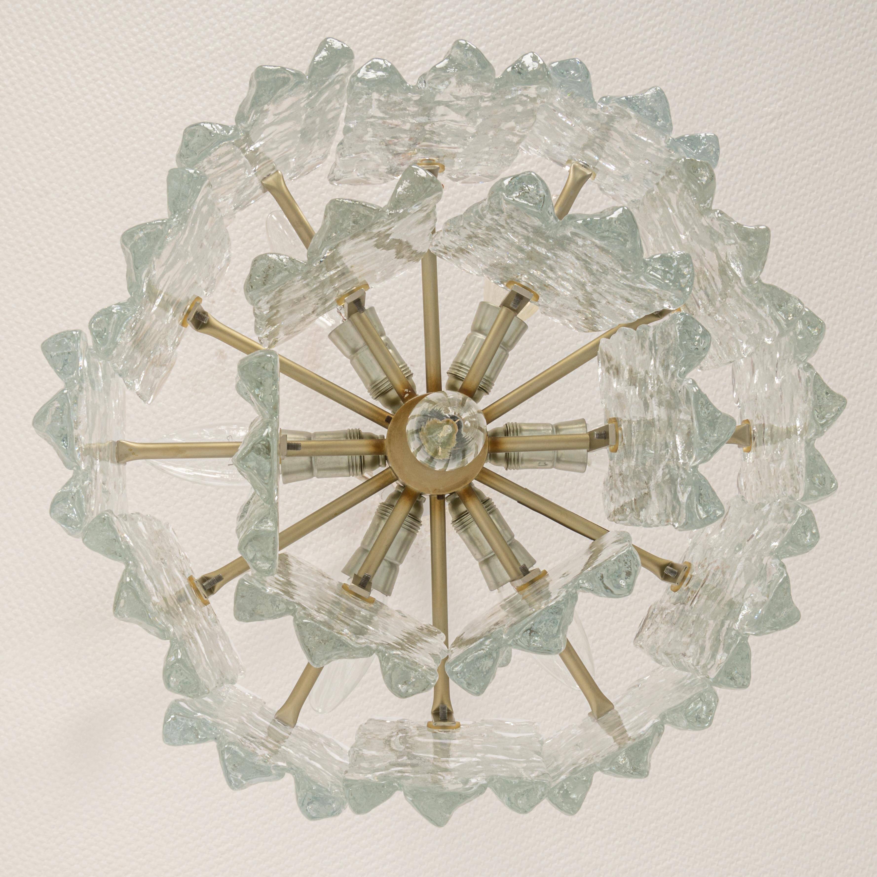 Murano glass ice chandelier by Kalmar, Austria, 1960s