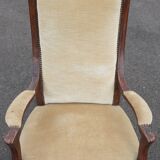 Armchair Voltaire XIX th, mahogany