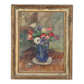 Peinture moderne signée Carlo Cherubini, huile sur toile, XXe siècle