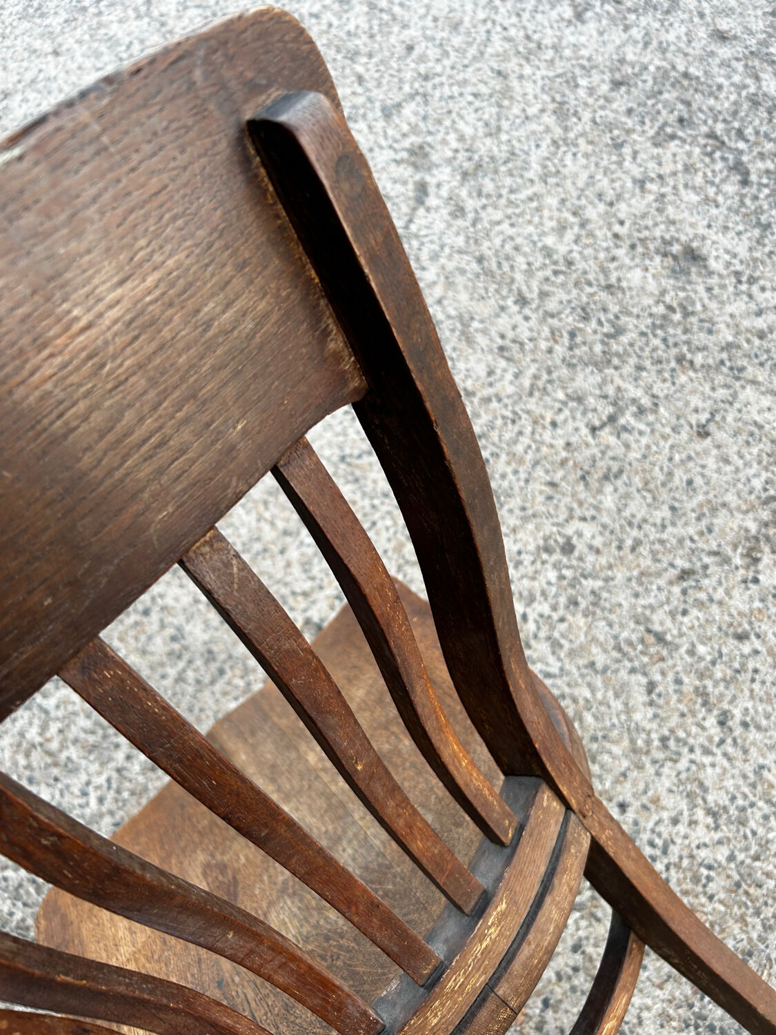 Maurice Lacour solid oak chair