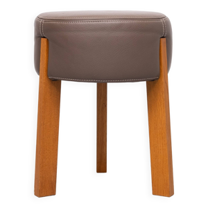 pouf en cuir de qualité