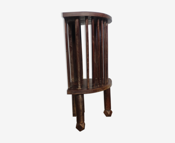 Meuble d'angle chêne à barreau