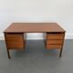 Mid-century teak freestanding desk from gv mobler, 1970s