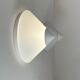 Pair of vintage Limburg wall lights, metal and opaline, Germany 1970