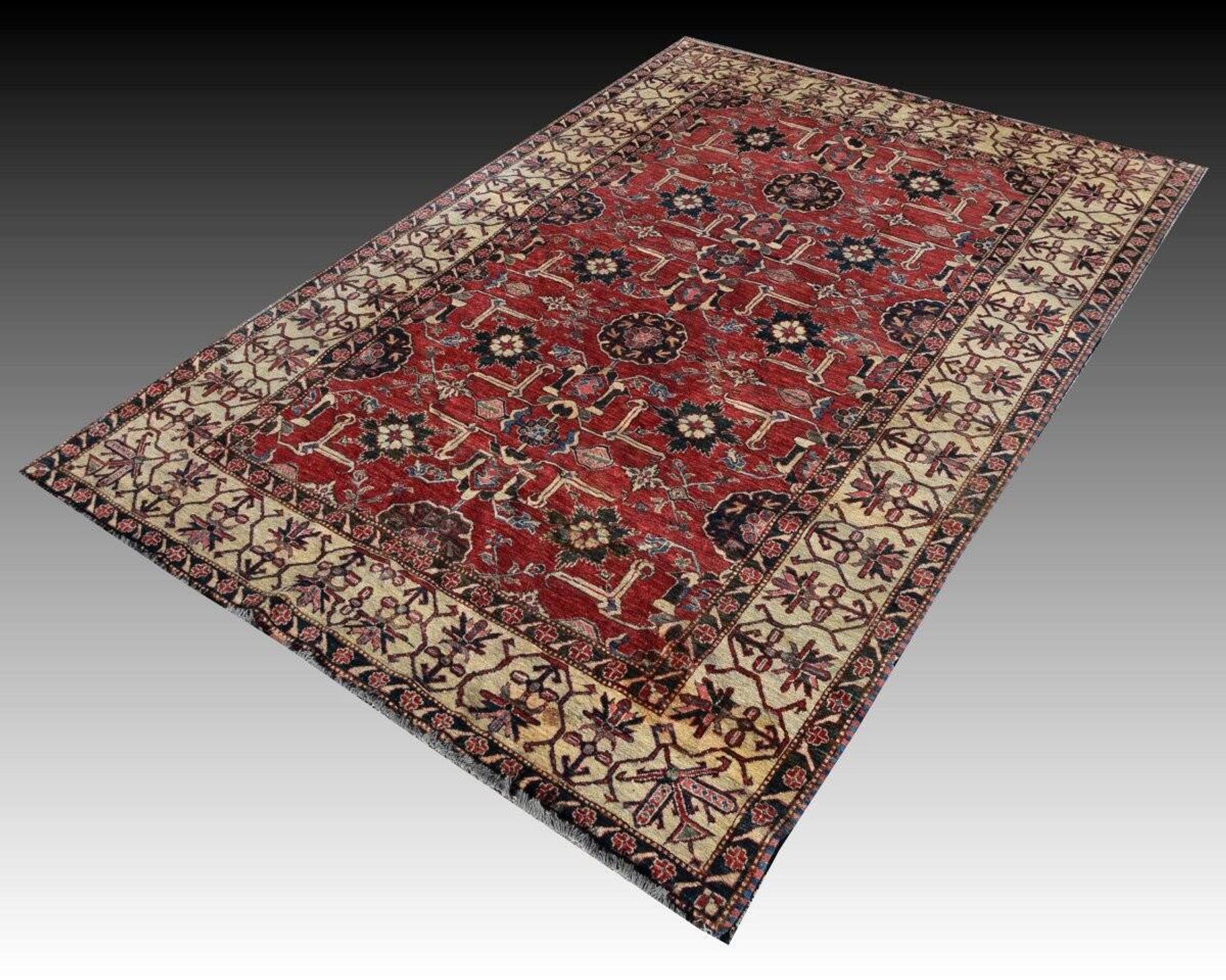 Tapis d'orient Ghazni : 3,20 x 2,20 mètres - Fait main