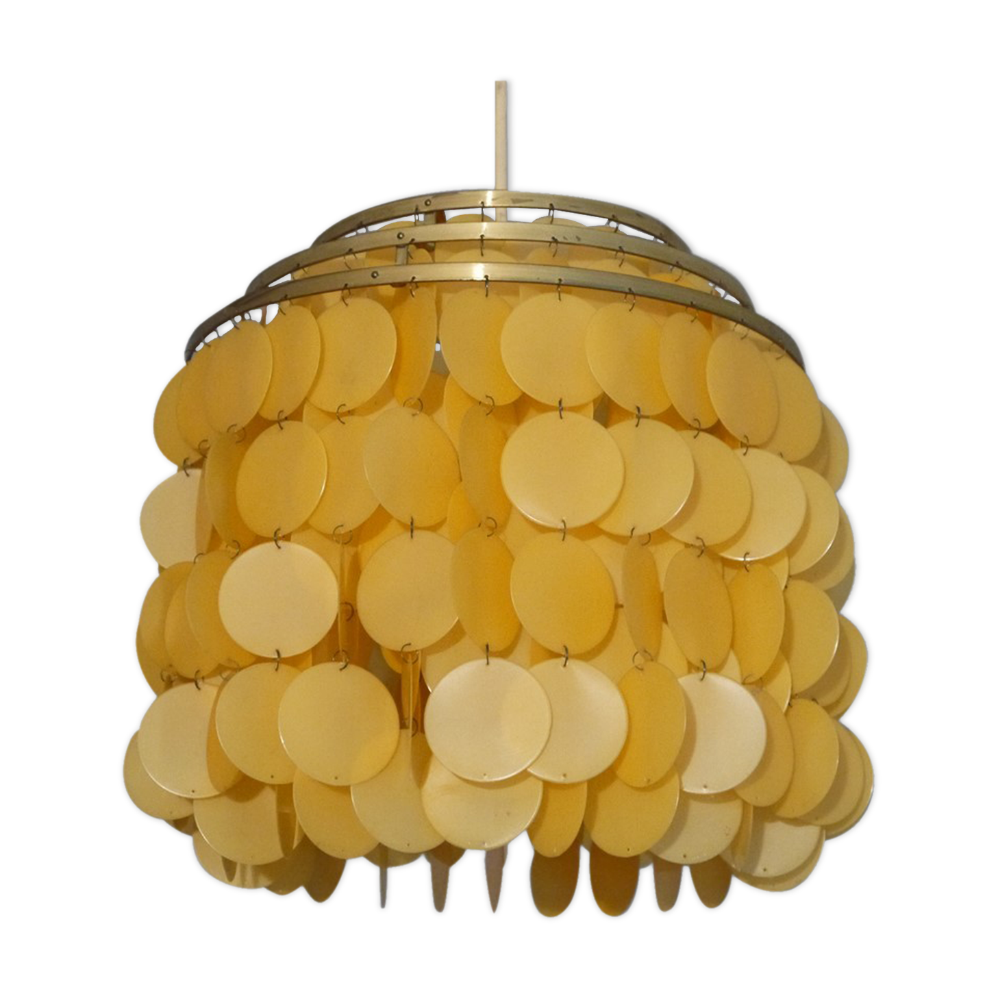 Scandinavian suspension in brass and grapevines 1970