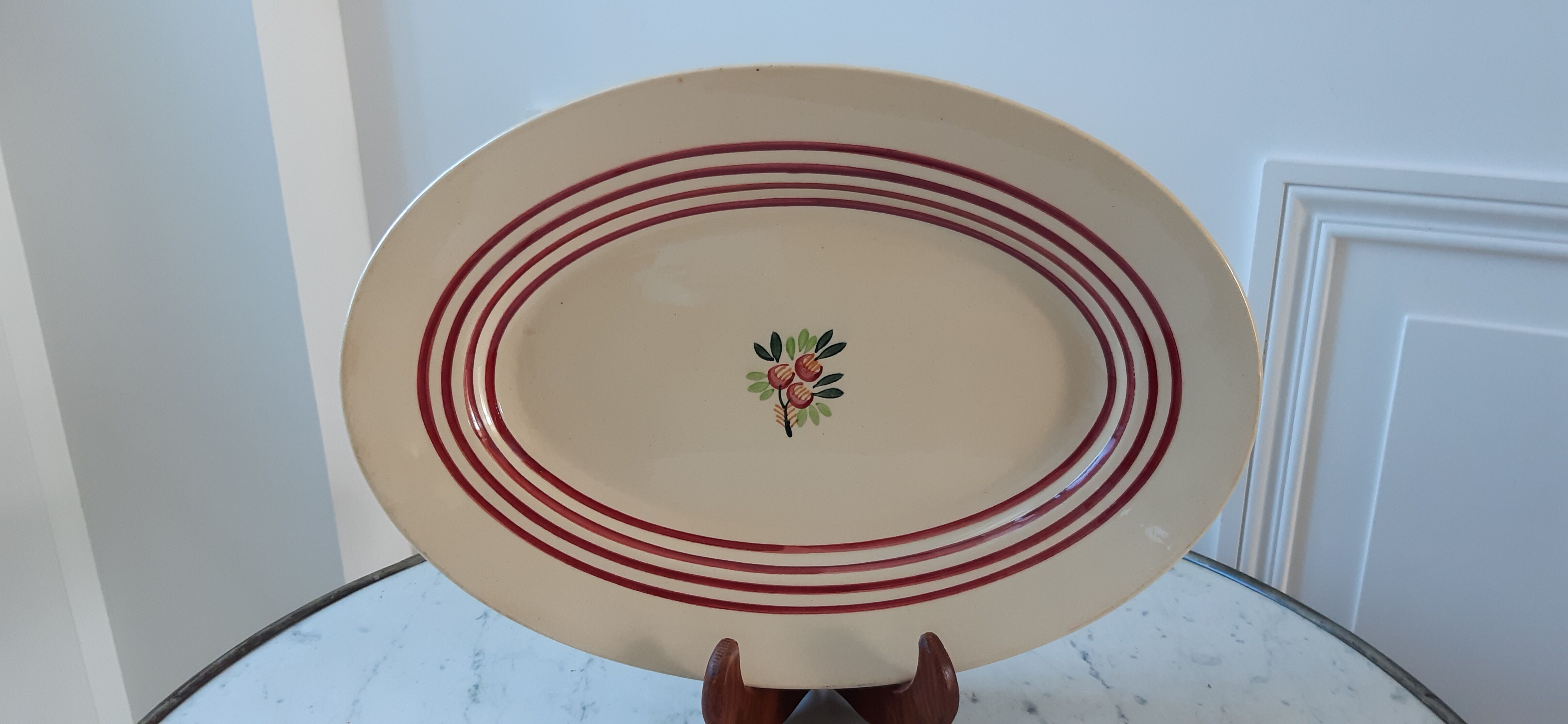 Flat oval Gien years 40-50