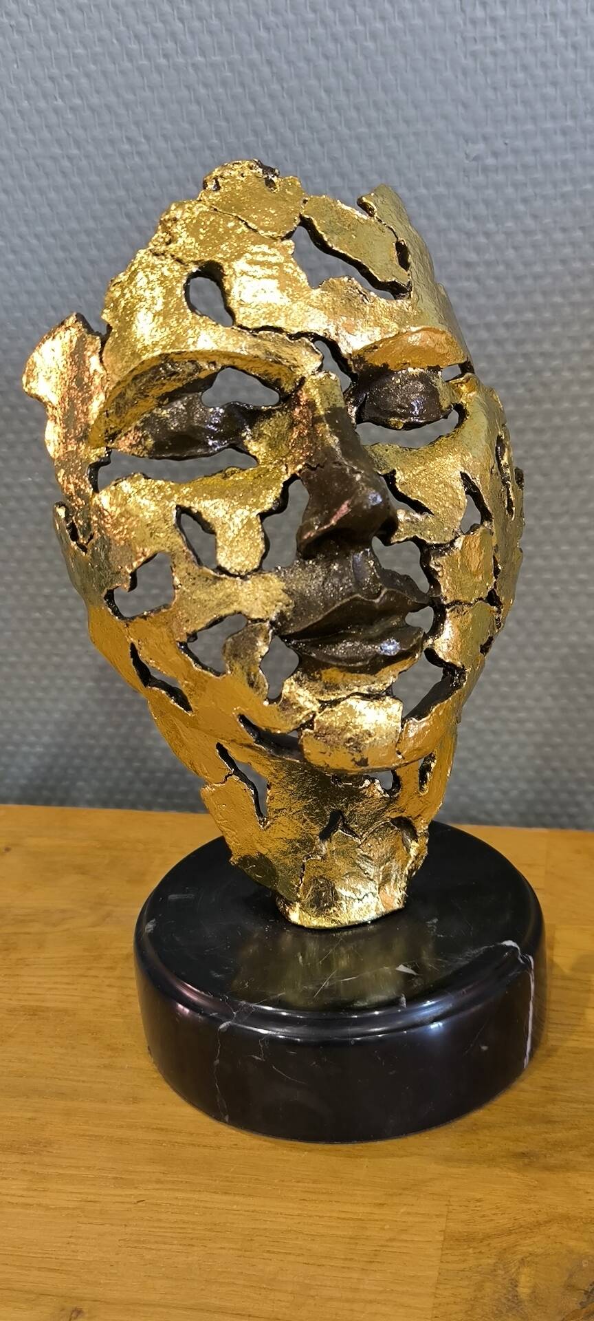 According to Salvador Dalí – The Test of Time – Bronze with gold leaf
