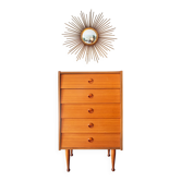 Commode chiffonnier scandinave teck, année 60